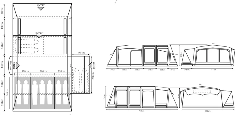 Outdoor Revolution Kalahari PC 7.0 Inflatable Tent - 2022 Model-1